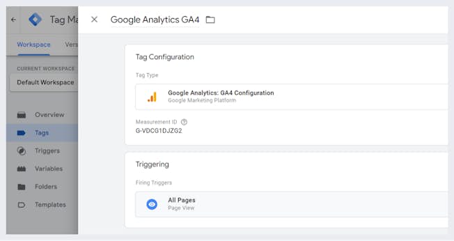 Fig 3 GA4 in Google Tag Manager