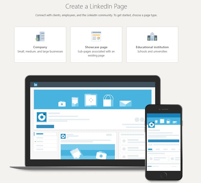 Create a LinkedIn page