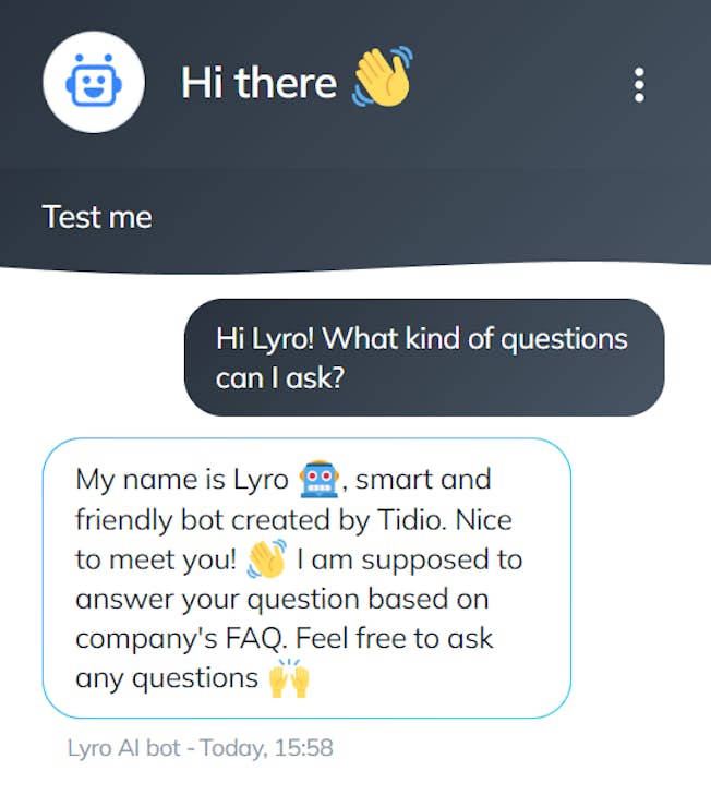 Lyro chatbot
