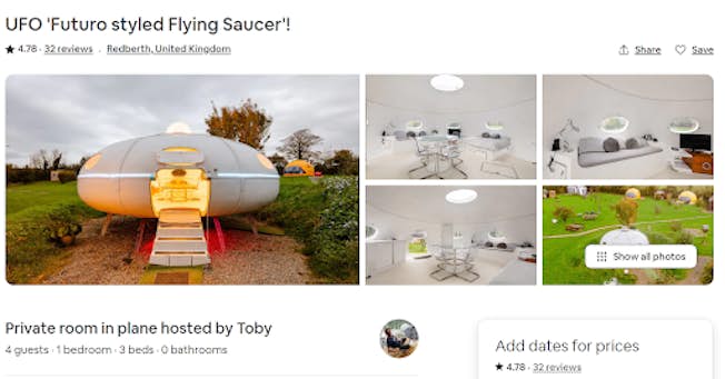 Screenshot from Airbnb listing 20445002