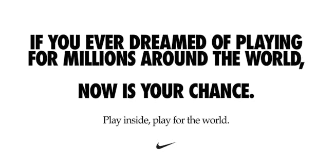 Nike Covid ad