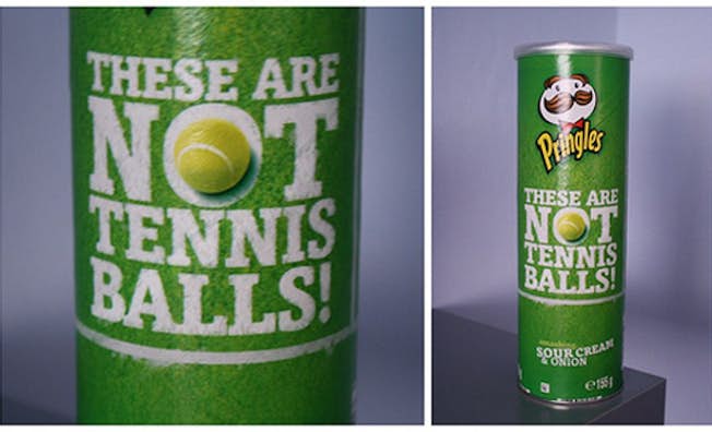 Pringle tubes celebrating Wimbledon