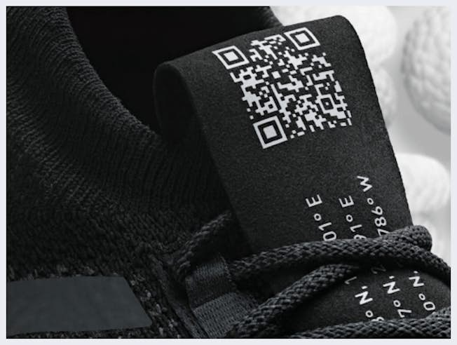 Adidas show QR code