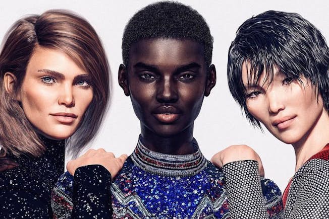 Virtual models for Balmain