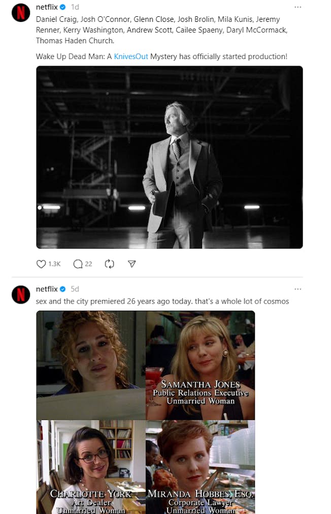 How to Create the Ultimate Social Media Marketing Strategy that Drives Brand Awareness & ROI Netflix on Threads