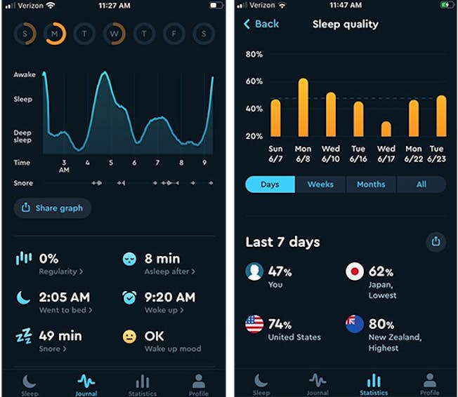 Sleep cycle app