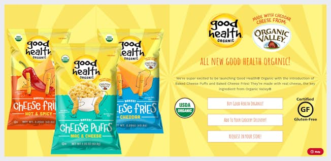 Good Health landing page