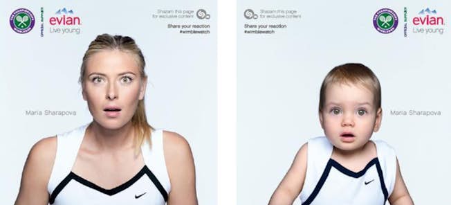 Wimbledon & Evian campaign