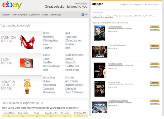 Learning from the Online Retail Giants: Amazon and eBay