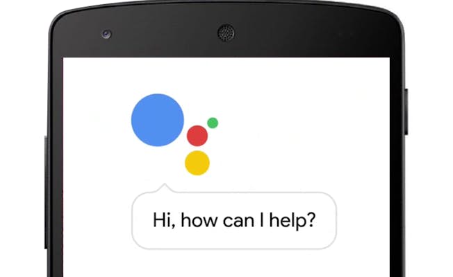 The Google Assistant interface